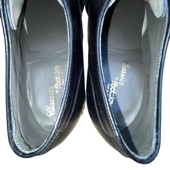FootJoy Men’s Black Leather Oxford Cap Toe Classic Dress Shoes Size 10.5C main image 7